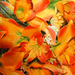 искусственные цветы орхидеи цвета оранжевый 2