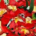 искусственные цветы орхидеи цвета красный 4