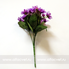 искусственные цветы первоцвет цвета фиолетовый 7