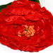 искусственные цветы пион цвета красный 4