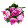 искусственные цветы букет пионов цвета фиолетовый с сиреневым 50
