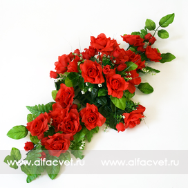 искусственные цветы подставка роз цвета красный 4