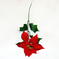 искусственные цветы пуансеттия цвета красный 4
