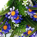искусственные цветы ромашки пластмассовые цвета синий 12