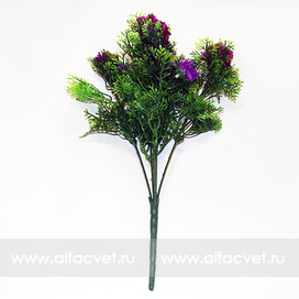 искусственные цветы ромашки c пластиком цвета фиолетовый 7