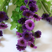 искусственные цветы ромашки цвета фиолетовый 7