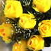 искусственные цветы роза цвета желтый 1