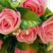 искусственные цветы роза цвета светло-розовый 9