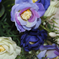искусственные цветы розы цвета синий с белым 41