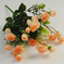 искусственные цветы розы цвета светло-оранжевый 25