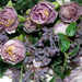 искусственные цветы букет роз цвета сиреневый с фиолетовым 52