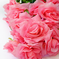 искусственные цветы букет роз цвета розовый 5