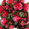 искусственные цветы розы цвета малиновый 11