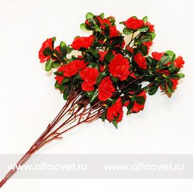искусственные цветы розы цвета красный 4