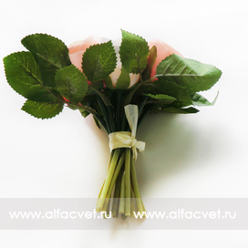 искусственные цветы букет роз цвета кремовый с белым 40