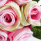 искусственные цветы букет роз цвета светло-розовый 9