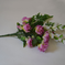 искусственные цветы букет роз с гладиолусом и папоротником цвета сиреневый 8