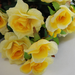 искусственные цветы маленькие розы цвета желтый 1