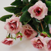 искусственные цветы маленькие розы цвета розовый 5