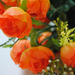 искусственные цветы роза маленькая цвета оранжевый 2