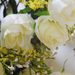 искусственные цветы роза маленькая цвета белый 6