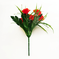 искусственные цветы букет роз пластик с добавкой цвета красный 4