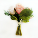 искусственные цветы букет роз с добавкой цвета чайный 3