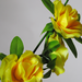 искусственные цветы ветки роз цвета желтый 1