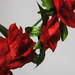 искусственные цветы ветки роз цвета красный 4