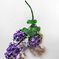 искусственные цветы ветка сирени (пластмассовая) цвета фиолетовый 7