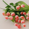 искусственные цветы тюльпаны цвета светло-розовый 9