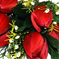 искусственные цветы тюльпаны цвета бордовый 61