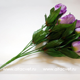 искусственные цветы тюльпан цвета сиреневый 8