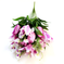 искусственные цветы тюльпаны-лилии цвета фиолетовый 7