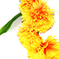 искусственные цветы ветка гвоздики цвета желтый 1