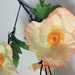 искусственные цветы ветка мака цвета оранжевый с кремовым 23